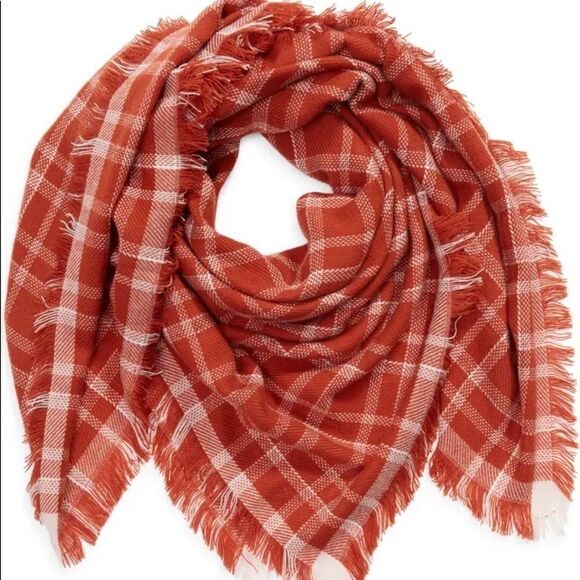 Madewell Oversized Russet Blanket Scarf - Picture 1 of 4